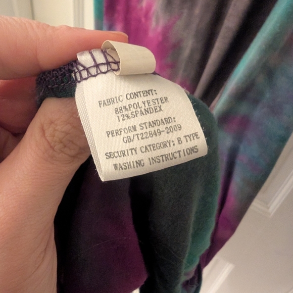 Tie-Dye Goddess Style Double Slit Dress - Picture 3 of 3